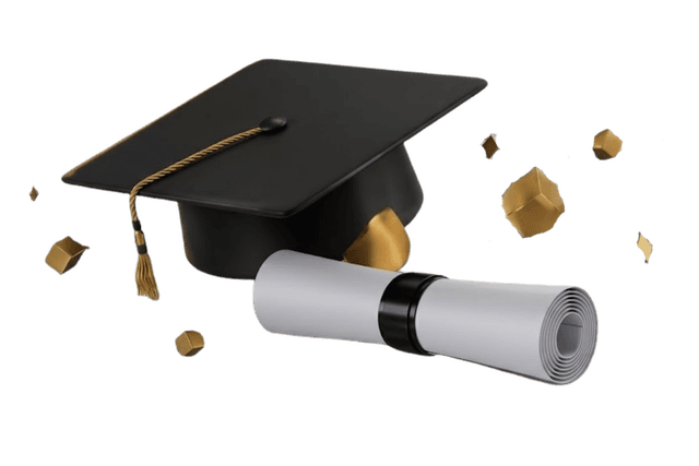 Graduation cap & diploma