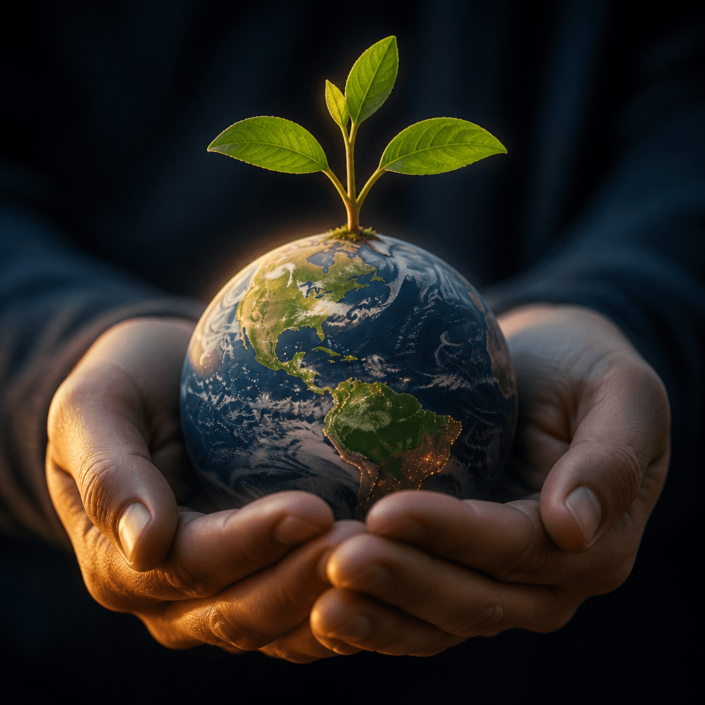 Seedling growing from the Earth