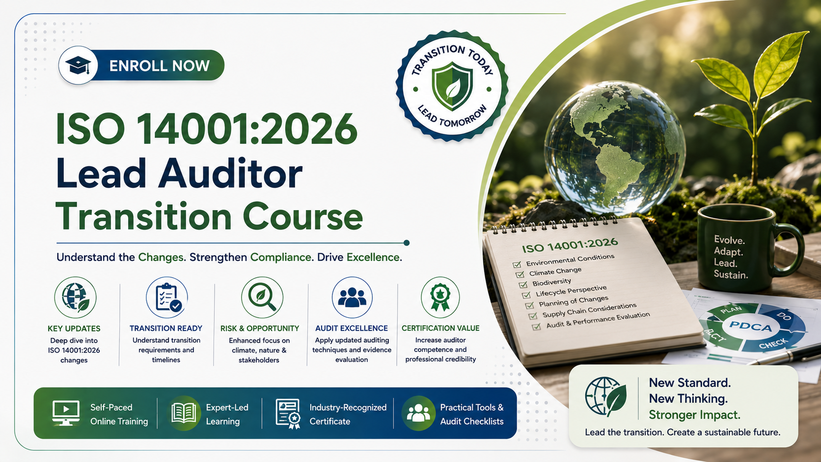 ISO 14001:2026 Lead Auditor Transition Course
